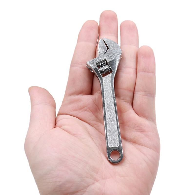 TopHomer Small Spanner Adjustable Wrench Non-Slip Mini Jaw Spanner Wrench