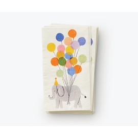 RIFLE PAPER CO. Garden Party Guest Napkins, 8" L x 4.25" W, Set of 20, Paper Napkins with Floral Design, Matches Garden Party Occasions Set, For Your Party's Place Setting