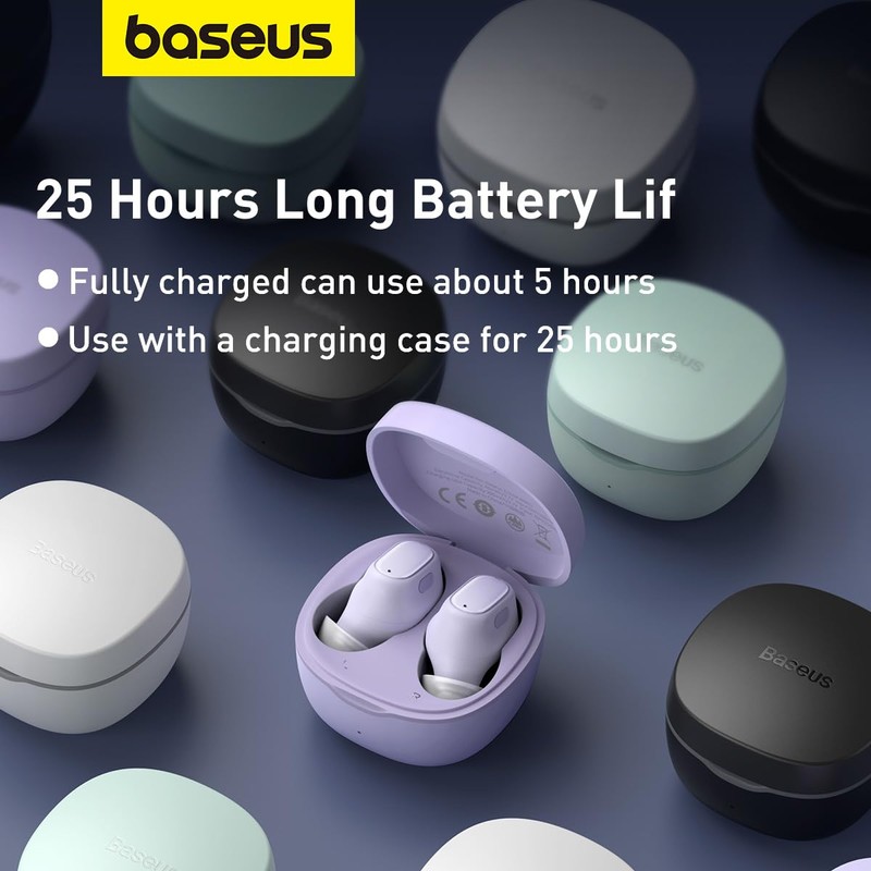 Baseus WM01 Auriculares Bowie True Wireless Earphones Bluetooth 5.3, Reducción