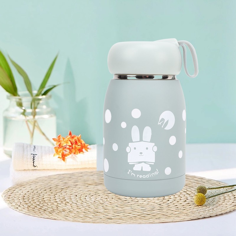 Children's Insulation Cup 12oz Double Wall Portable Rabbit Pattern Insulated