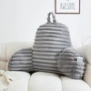 WERDIM Reading Pillow for Sitting in Bed, Faux Fur Back