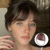 Clip in Fringe Bangs， Clip in Hair Extensions Fashion Wispy