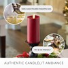 Luminara Flameless LED Candle, Moving Flame Pillar, Melted Edge, Real