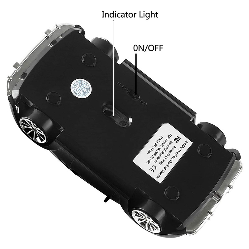 Wireless Mouse Portable Car Shaped 2.4G 1000DPI Wireless Mouse Computer