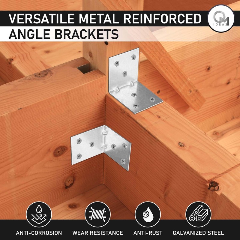 OMIDEAS 15 x Corner Brackets (50 x 50 x 50)