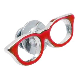 Heedless Red Glasses Swank Award Pin P0192