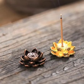 RICISUNG Incense Burner, Incense Holder (2 Pieces), Lotus Flower, Stylish, Buddhist Altar Plate, Incense Holder, Incense Holder, Incense Holder, Incense Stand, Incense Stand, Incense Stand, Incense