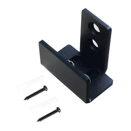 Gatuida Floor Guides Swing Stopper Barn Door Guide Stop Wall Mount u Shape Carbon Steel Sliding Door Stable