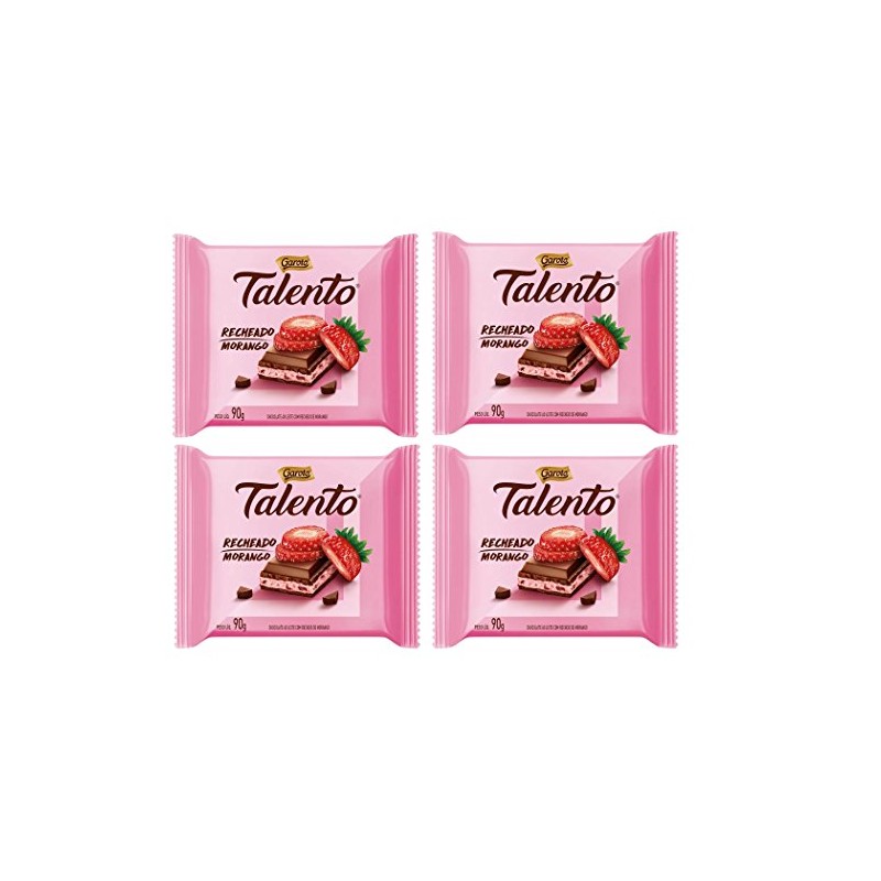 GAROTO Talento Chocolate 90 gr. each - PACK of 4.