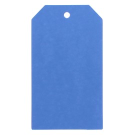 CleverDelights Blue Price Tags - 2" x 3.5" - 100 Pack - Paper Gift Tag