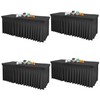 4 Packs Black Table Clothes for 8 Foot Rectangle Tables,