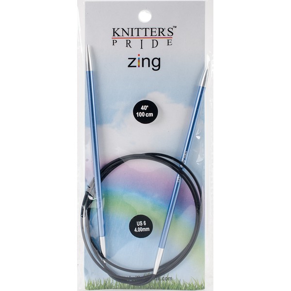 Knitter's Pride KP140159 Zing Fixed Circular Needles 40"-Size 6/4mm
