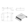 SELFSAT MWR Mounting Plate for 5G Antenna Roof Mount
