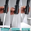 Metal Kitchen Faucet Head Replacement, 3-Function Pull Down Spray Head