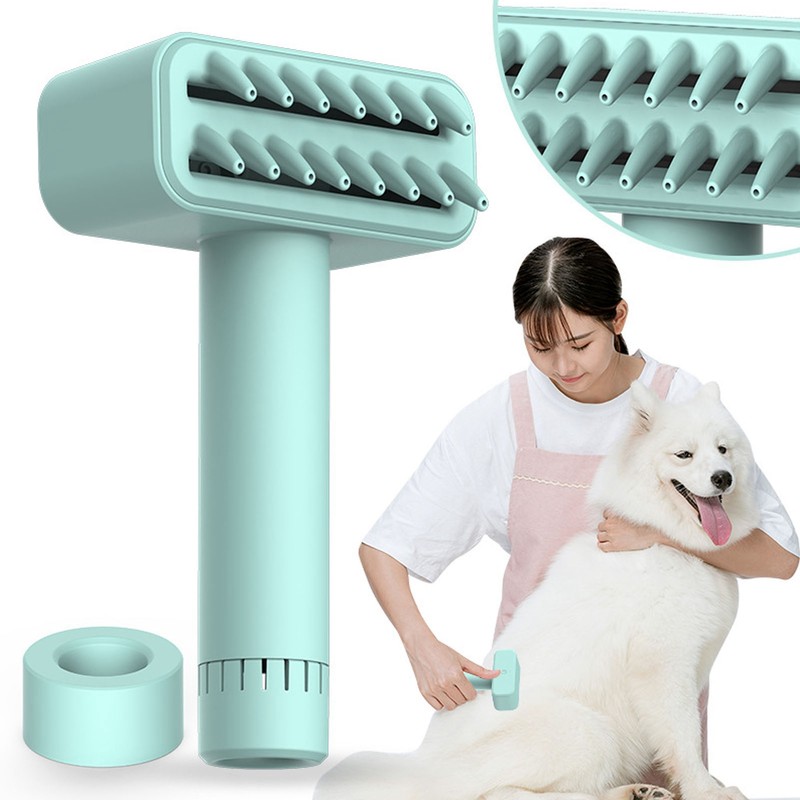 Electric Pet Grooming Brush USB Wireless Charging 3 Speeds Adjustable