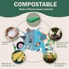 JENCENBIO Compostable Bin Liners 6 Liter Extra Thick 0.6 Mils,