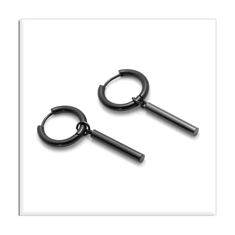 Jewelry Stainless Steel Hinged Earrings Bar Dangle Drop Earrings,Long tassel