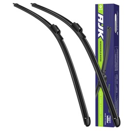 AJK Front Wiper Blades 2 Piece All Weather OEM Quality Automotive Replacement Window Windshield Wipers for My Car 26A+17A