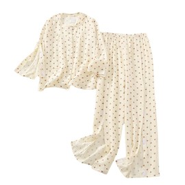 LAROTSUBA Women's Bedridden Patient Clothing,Disability Clothing,Tear Away Patient Clothing,Patient Clothes,Suitable for Paralyzed Elderly,Post Surgery Dialysis,Fracture Patients，Small Heart，XXL