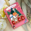 Christmas Press on Square Nails Short Length Glossy Acrylic Square