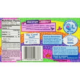 Wonka Rainbow Nerds: 12 Packs of 5 Oz