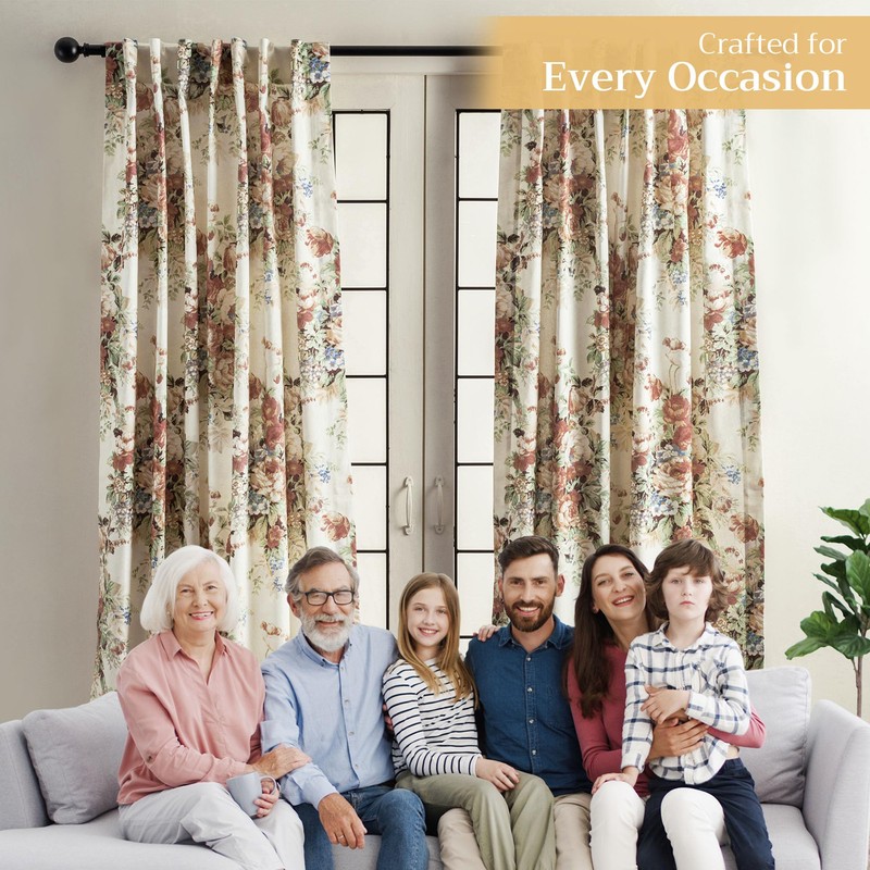 Maison d' Hermine Curtains for Living Room 100% Cotton 96