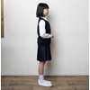 WELL-BE School Vest, Plain, Wool Blend, Anti-pilling, Knit, Navy, Elementary