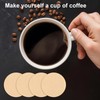 700 Pcs Unbleached Natural Paper, 6.4cm Coffee Filters Round Replacement