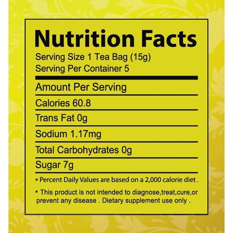 GT Instant Honey Lemon Ginger Tea, 2.64 Ounce Box (5