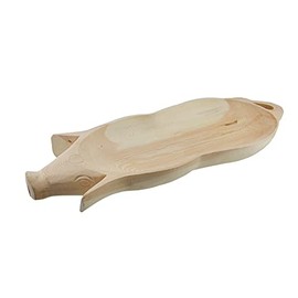Hand Carved Wood Pig Shaped Charcuterie Platter Decorative Serving Tray 24 inches Long