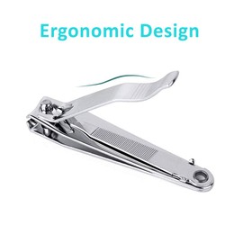 Nail Clippers - Built in Nail Files Heavy Duty Stainless Steel, Suitable for Thick Fingernail Sharp Nail Cutter Toenail Clippers Cutter for Men and Women