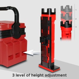 Snsowed Adjustable Height Fishing Rod Stand Tube for Fishing Box Fishing Rod Storage Stand