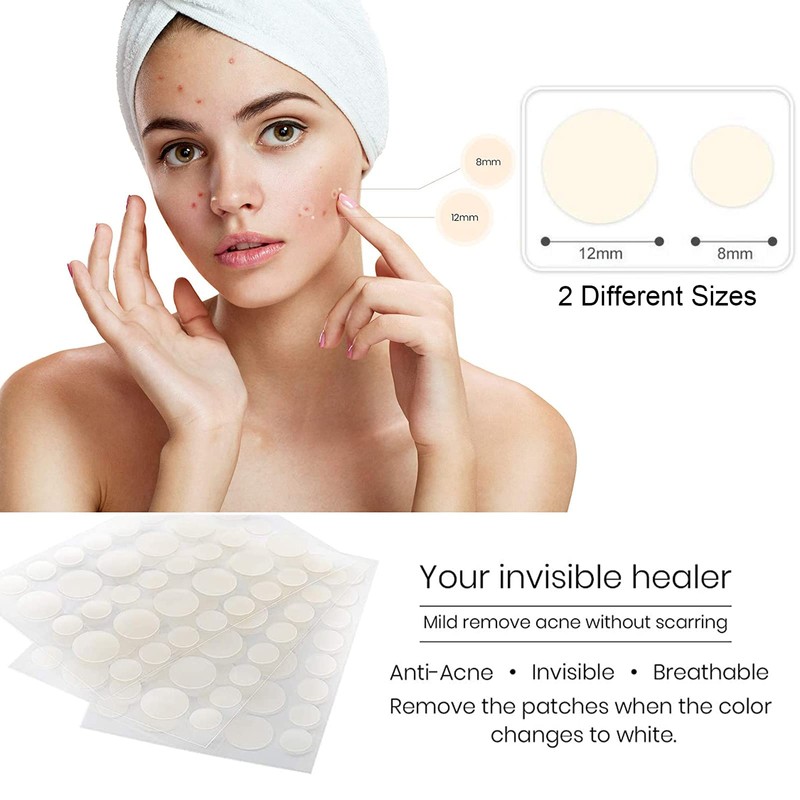 Rpanle Acne Patches[180 Pcs], Invisible Hydrocolloid Spot Patches, Dots for
