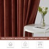 StangH Rust Velvet Curtains for Bedroom, Luxury Room Darkening Window