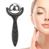 Facial Roller Massage Ball Ergonomic Handle Cold Hot Compression Stainless