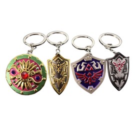 crafthand Game TLOZ Peripheral Keychain Universal Metal Alloy Keychain Accessories Luxury Exquisite Sturdy Cosplay Backpack Decoration (Shields keychain)