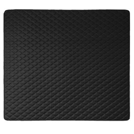 FH Group F16501BLACK-46 Deluxe Heavy Duty Faux Leather Diamond Pattern Multi-Purpose Black Automotive Cargo Liner fits most Cars, SUVs, and Trucks, 46 inches