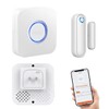Door Chime with Phone App,WiFi Door Open Contact Sensor Alarm