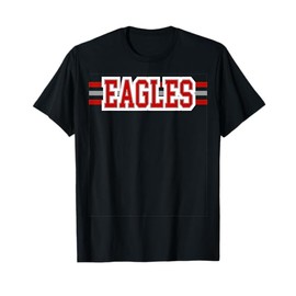 Eagles Red White School Spirit T-Shirt