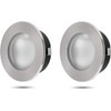 ADAKAT Pack of 2 Full Metal Recessed Spotlights G4 12
