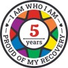 Recovery Pride Medallion in Years 1-50 Recovery AA Chip Sober