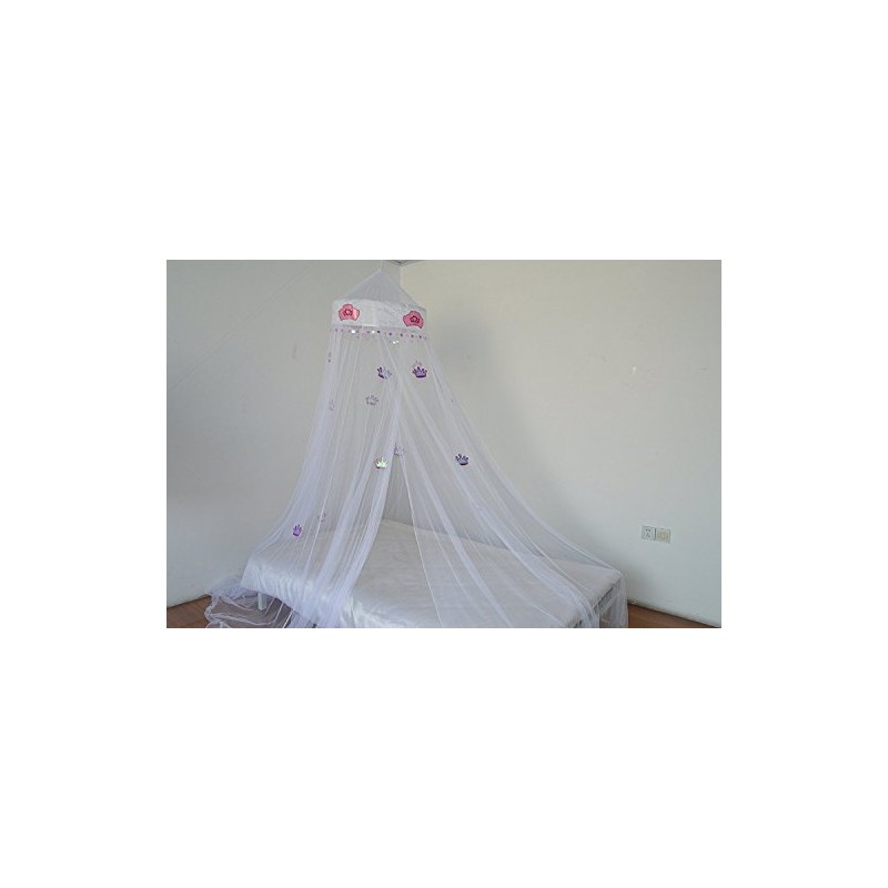 OctoRose Princess Crown Bed canopy, mosquito net for crib, twin,