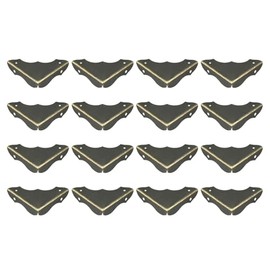 sourcing map Metal Desk Corner Protectors Table Edge Cover Guard 40x40x9mm Bronze Tone 16pcs
