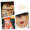 Baluue 2sets Realistic Butterfly Flower Temporary Stickers for Women Body