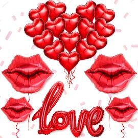 Valentines Day Decorations Red I Love You Balloons Heart Balloons She Said Yes Decor Kit Happy Anniversary Balloons Will You Be My Girlfriend Balloons Romantic Decorations Special Night Party Decor