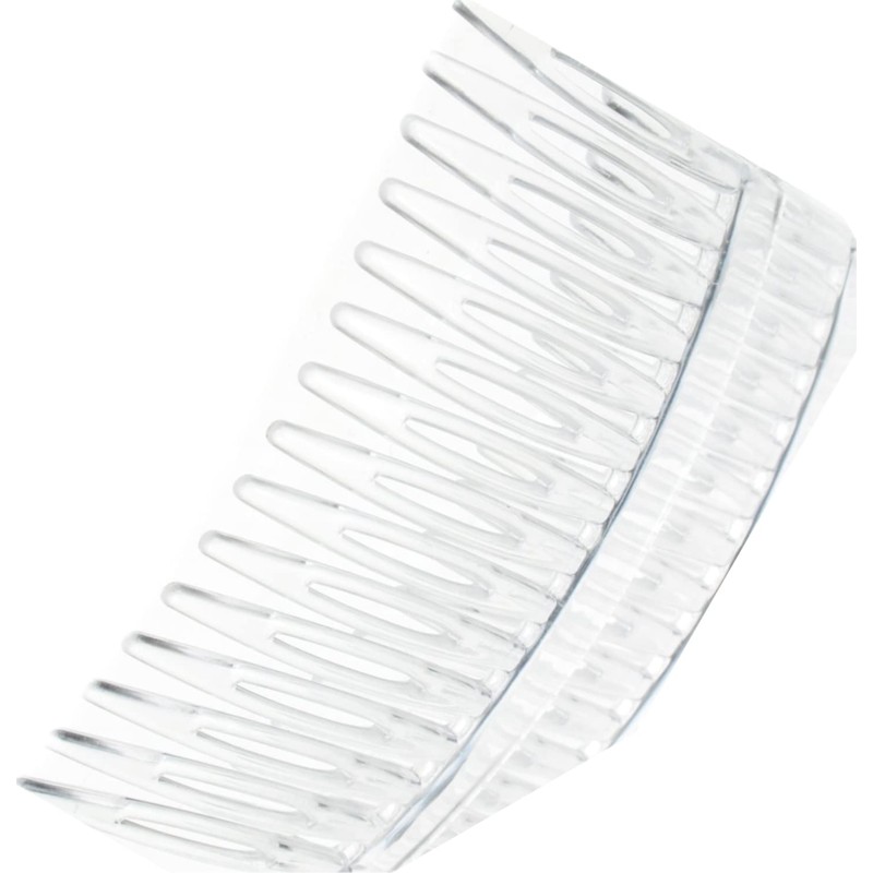 Glitz4Girlz® 4 Pack 7cm Clear Hair Side Combs Slides Grips