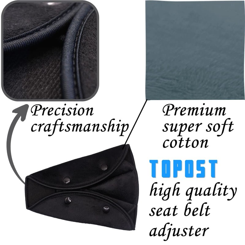 TOPOST Cinturon de Seguridad para Niños, Bebe, Adultos Ajustable