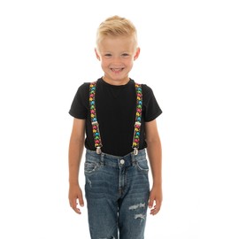 Olata Children’s Elasticated Sheep Design Y-Shape Braces/Suspenders (1-5 Years) - 2.5cm. White