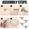 Qaestuan Set of 4 Pot Lid Handles, Lid Knob, Lid