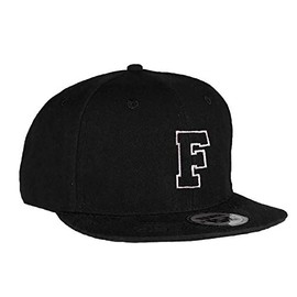 MFAZ Morefaz Ltd Kids Adult Size Hats Snapback Flat Peak Hat Boy Girl Casual Baseball Cap A-Z Alphabet (F, Adult)